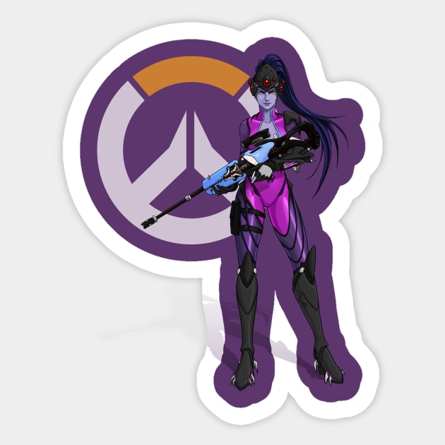 Widowmaker Sticker by trixdraws